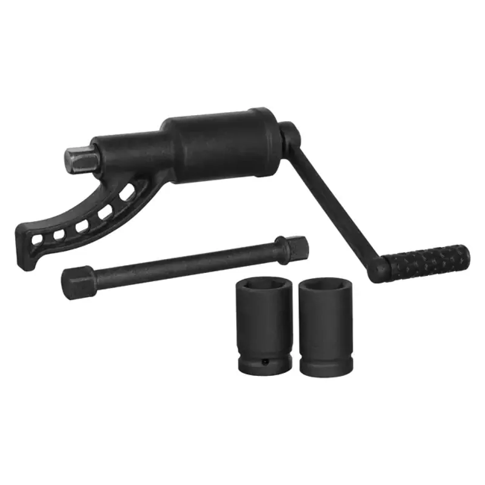 Ключ балонний роторний для вантажних авто, 261 мм, передавальне відношення 1:68, макс. крутний момент 5200 Nm, головки 32, 33 мм, кейс INTERTOOL (XT-0002) UA