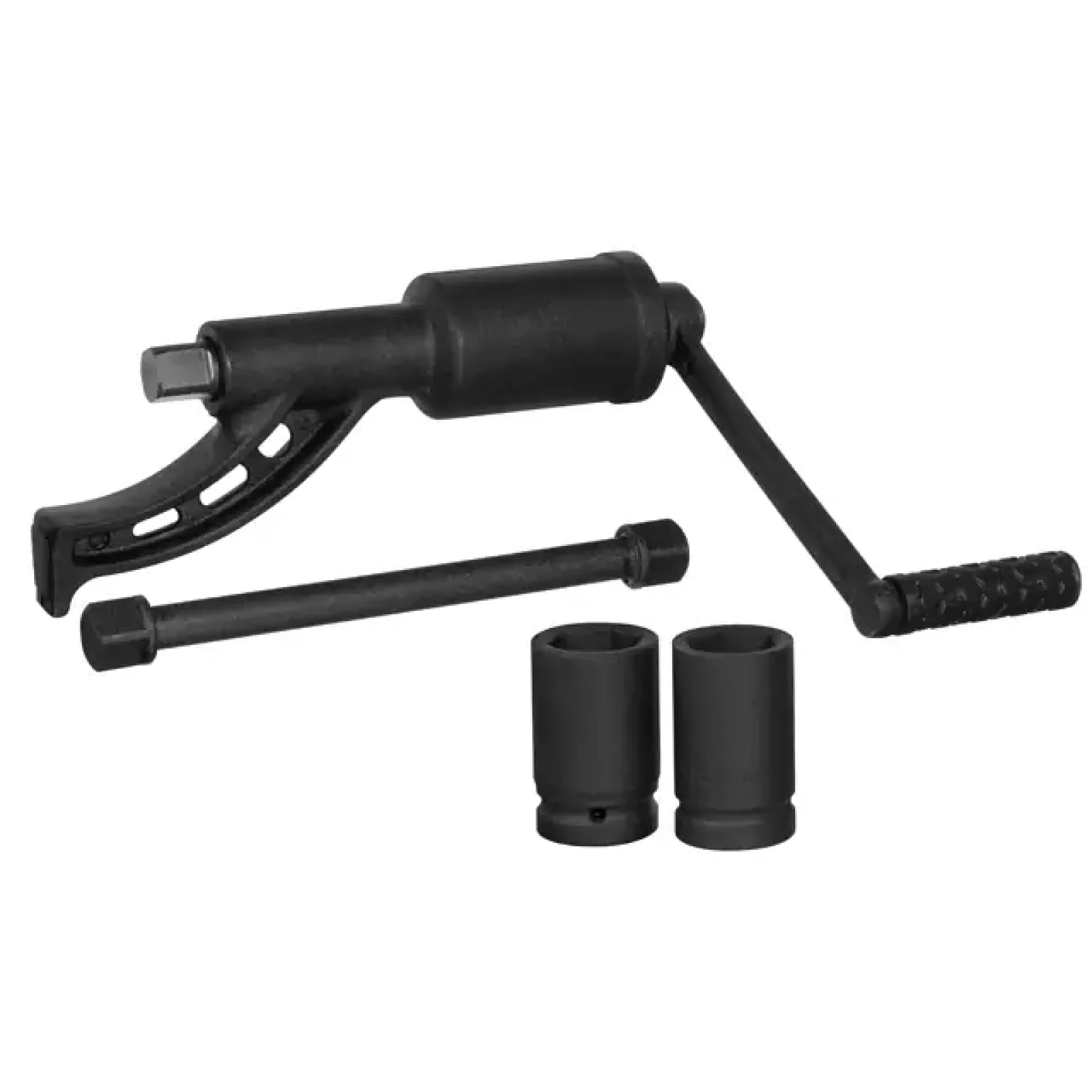 Ключ балонний роторний для вантажних авто, 310 мм, передавальне відношення 1:56, макс. крутний момент 5000 Nm, головки 32, 33 мм, кейс INTERTOOL (XT-0004) UA