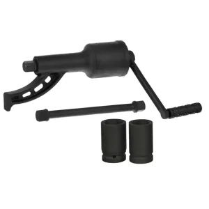 Ключ балонний роторний для вантажних авто, 340 мм, передавальне відношення 1:78, макс. крутний момент 7000 Nm, головки 32, 33 мм, кейс INTERTOOL (XT-0005) UA