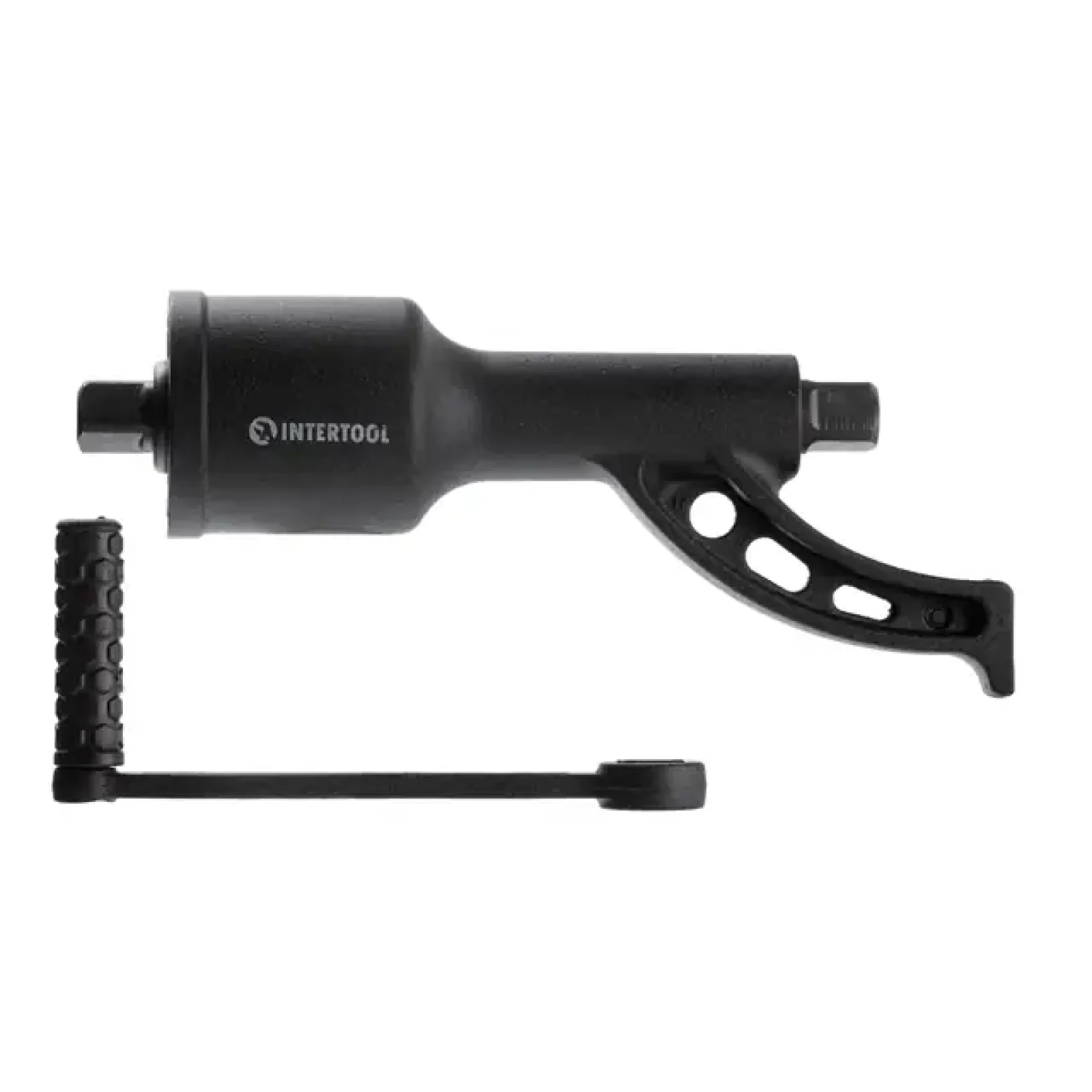 Ключ балонний роторний для вантажних авто, 340 мм, передавальне відношення 1:78, макс. крутний момент 7000 Nm, головки 32, 33 мм, кейс INTERTOOL (XT-0005) UA