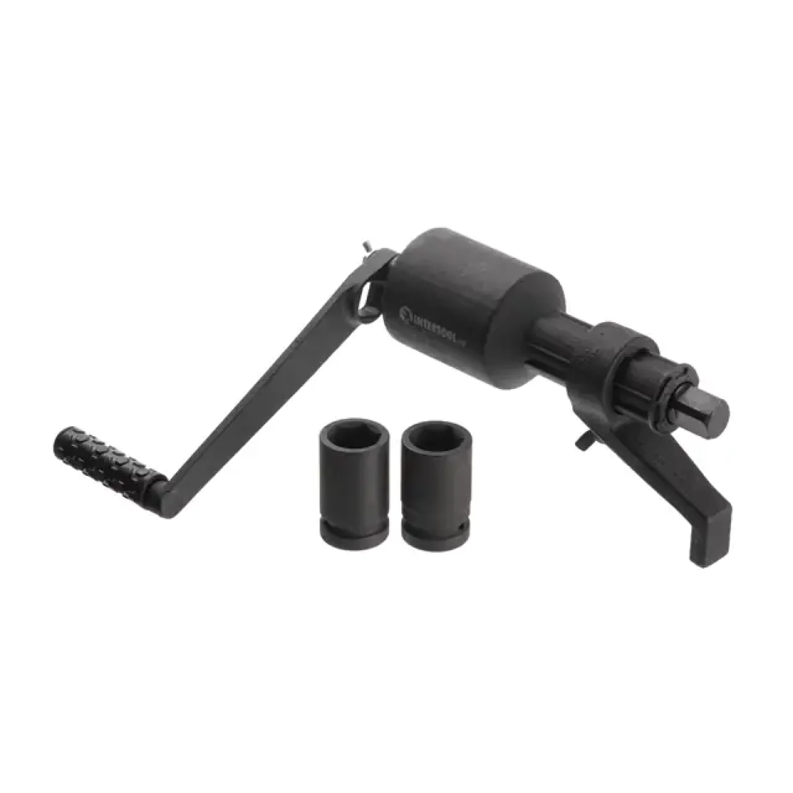 Ключ балонний роторний для вантажних авто, 380 мм, двошвидкісний, передавальне відношення 1:58/1:38, макс. крутний момент 3800 Nm, головки 32, 33 мм, кейс INTERTOOL (XT-0006) UA