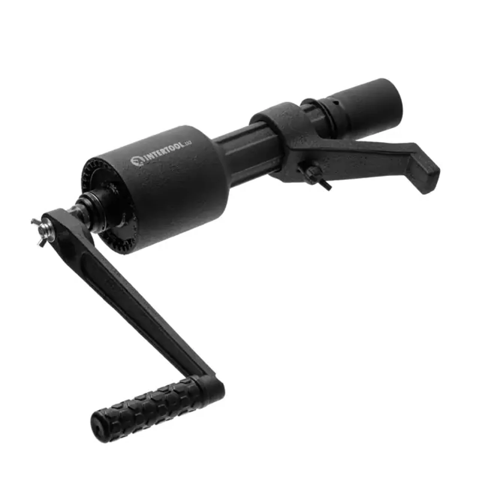 Ключ балонний роторний для вантажних авто, 380 мм, двошвидкісний, передавальне відношення 1:58/1:38, макс. крутний момент 3800 Nm, головки 32, 33 мм, кейс INTERTOOL (XT-0006) UA