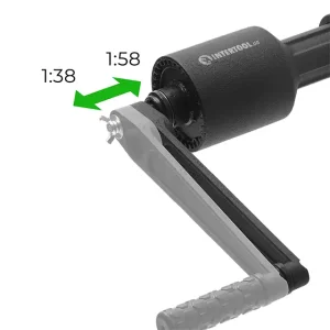 Ключ балонний роторний для вантажних авто, 380 мм, двошвидкісний, передавальне відношення 1:58/1:38, макс. крутний момент 3800 Nm, головки 32, 33 мм, кейс INTERTOOL (XT-0006) UA