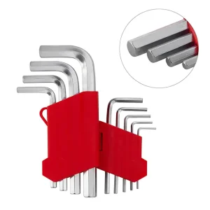 Набір ключів Г-подібних шестигранних, 9 шт., 1,5-10 мм, Cr-V INTERTOOL (HT-0601) UA