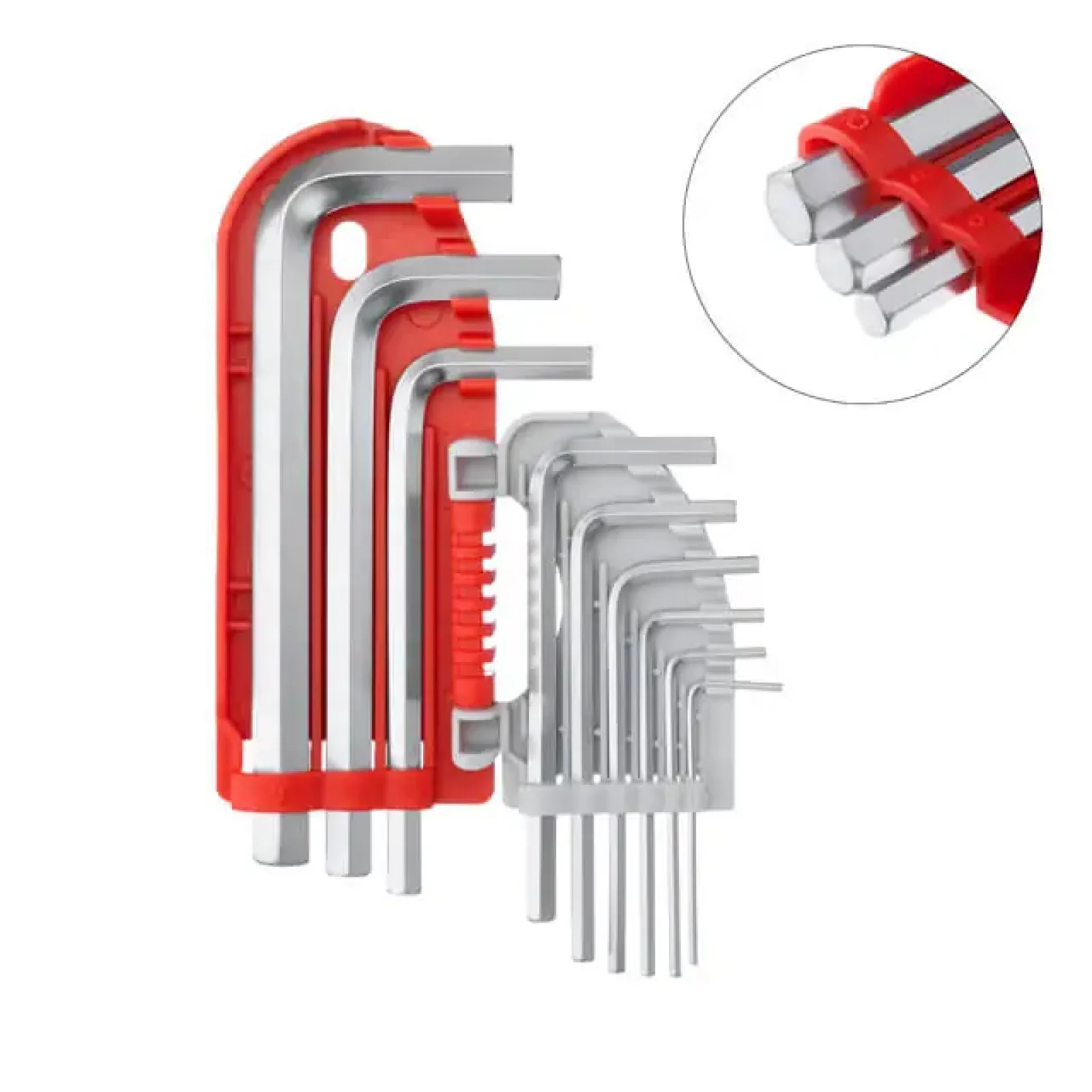 Набір ключів Г-подібних шестигранних, 9 шт., 1,5-10 мм, S2, професійні INTERTOOL (HT-1801) UA