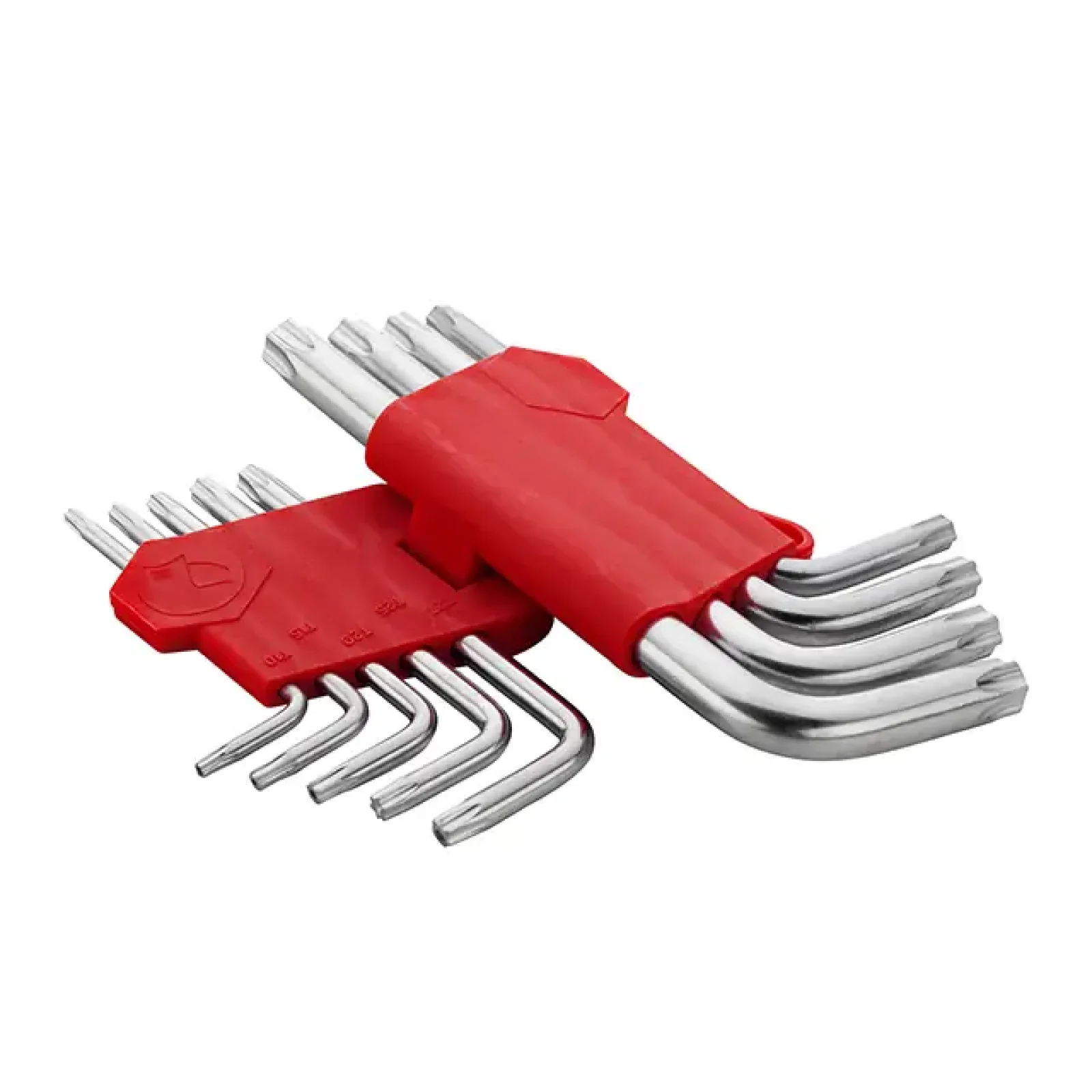 Набір ключів Г-подібних TORX, з отвором, 9 шт., Т10-Т50, Cr-V INTERTOOL (HT-0604) UA