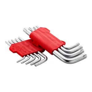 Набір ключів Г-подібних TORX, 9 шт., Т10-Т50, Cr-V INTERTOOL (HT-0607) UA