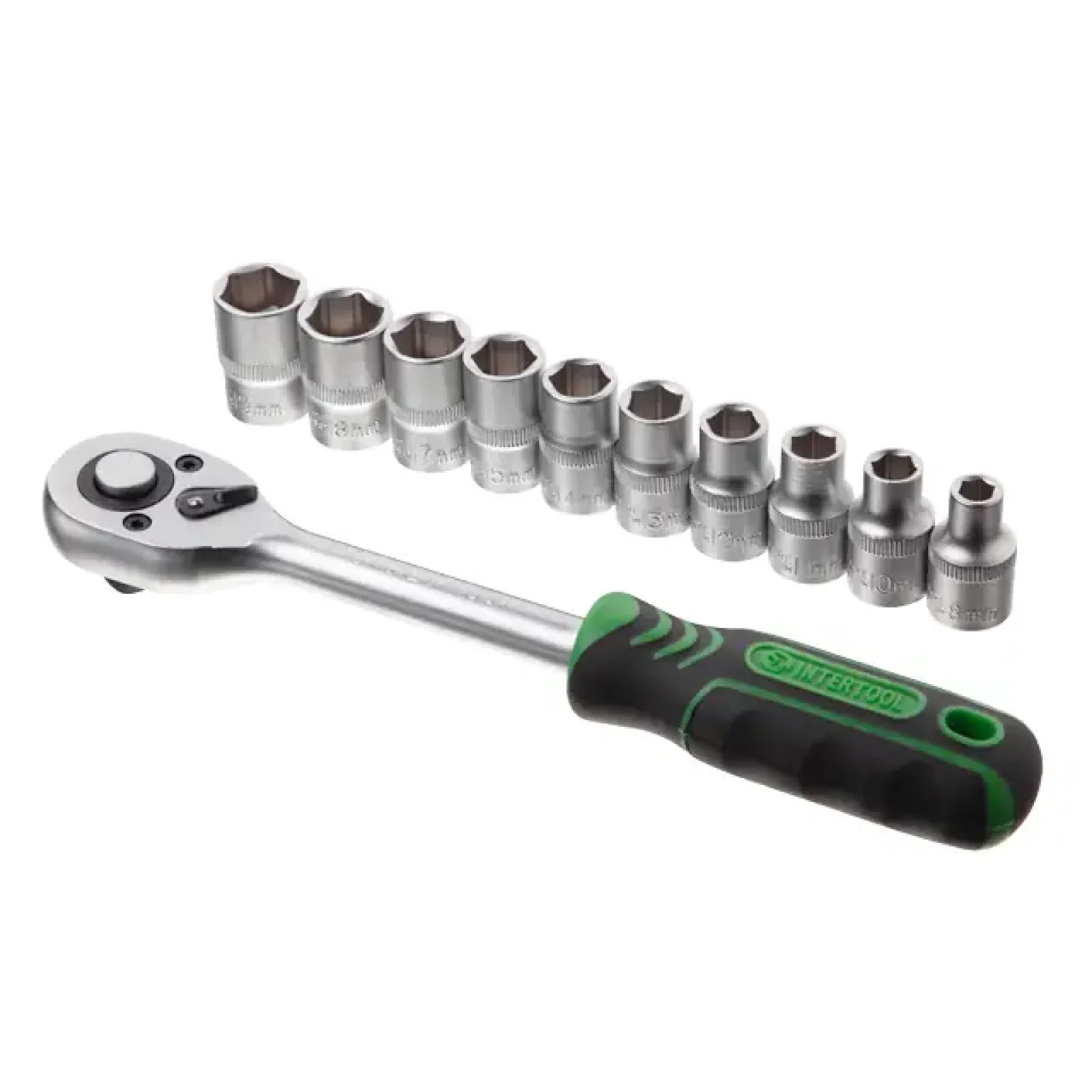 Набір шестигранних головок з тріскачкою, 1/2