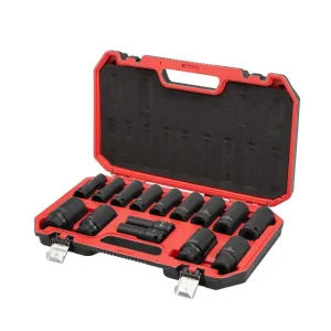 Набір головок ударних подовжених 1/2", 15 од., 10-32 мм, Cr-Mo, STORM INTERTOOL (ET-8504) UA