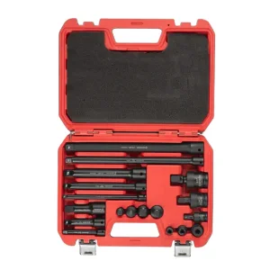 Набір перехідників та подовжувачів ударних, 18 од., Cr-V/Cr-Mo, STORM INTERTOOL (ET-8513) UA