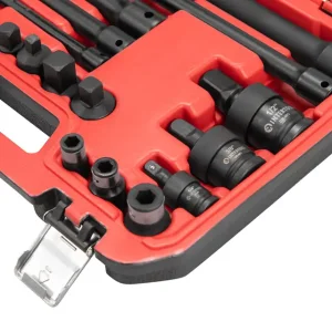 Набір перехідників та подовжувачів ударних, 18 од., Cr-V/Cr-Mo, STORM INTERTOOL (ET-8513) UA