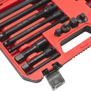 Набір перехідників та подовжувачів ударних, 18 од., Cr-V/Cr-Mo, STORM INTERTOOL (ET-8513) UA