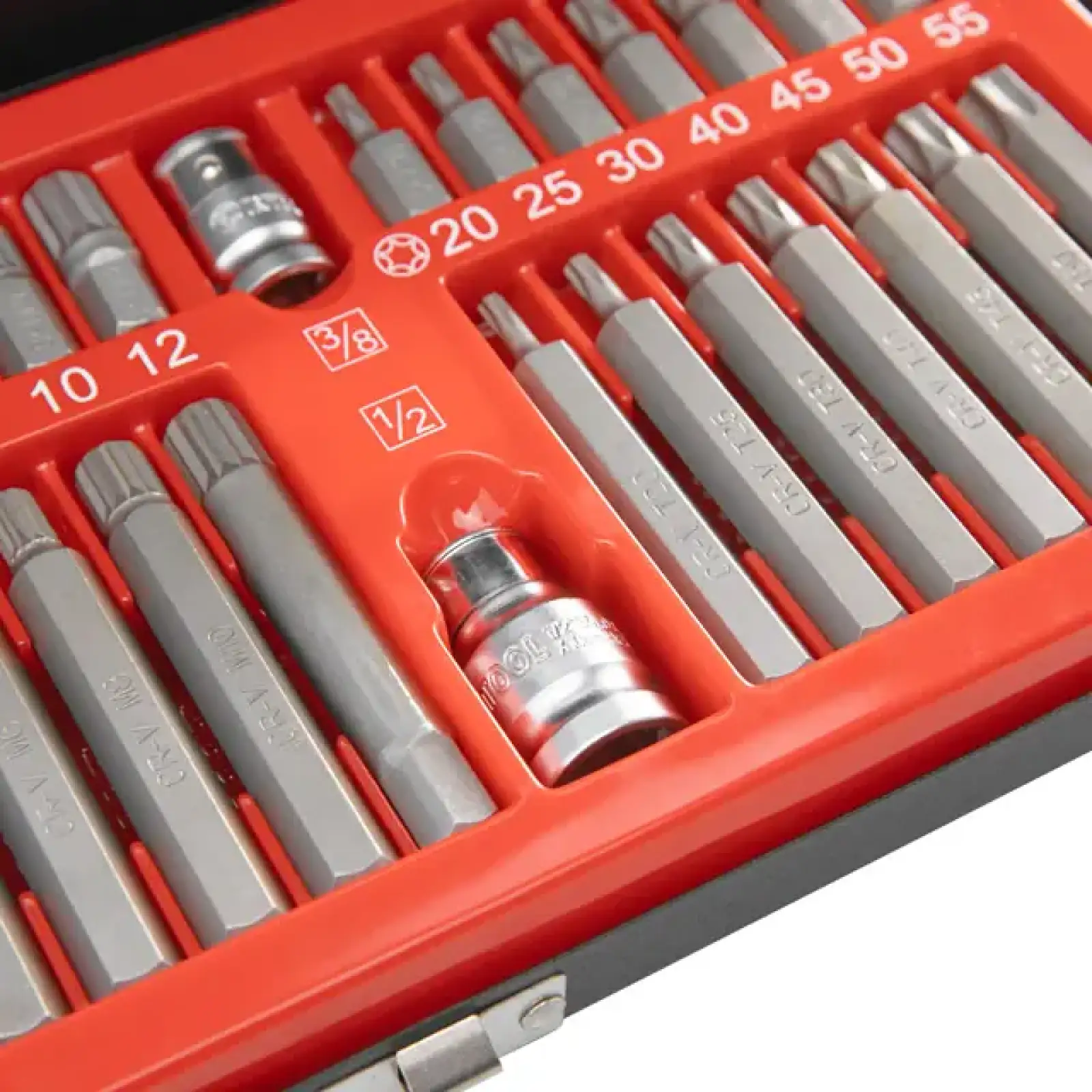Набір зірок і шестигранників STORM, Cr-V, 40 од. (TORX, HEX, SPLINE) INTERTOOL (ET-8040) UA