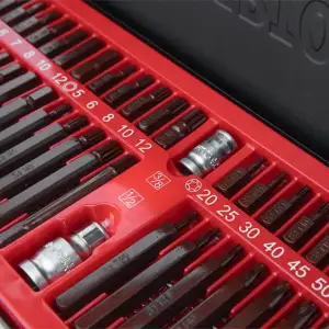Набір зірок і шестигранників STORM, S2, 40 од. (TORX, HEX, SPLINE) INTERTOOL (ET-8041) UA