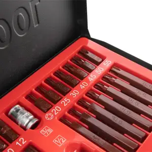 Набір зірок і шестигранників STORM, S2, 40 од. (TORX, HEX, SPLINE) INTERTOOL (ET-8041) UA