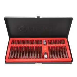 Набір зірок і шестигранників STORM, S2, 40 од. (TORX, HEX, SPLINE) INTERTOOL (ET-8041) UA