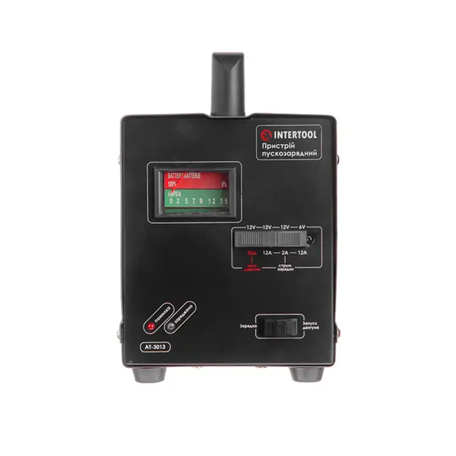 Пристрій пускозарядний 6/12 В, 70 А, 140 Вт, до 100 Аг INTERTOOL (AT-3013) UA