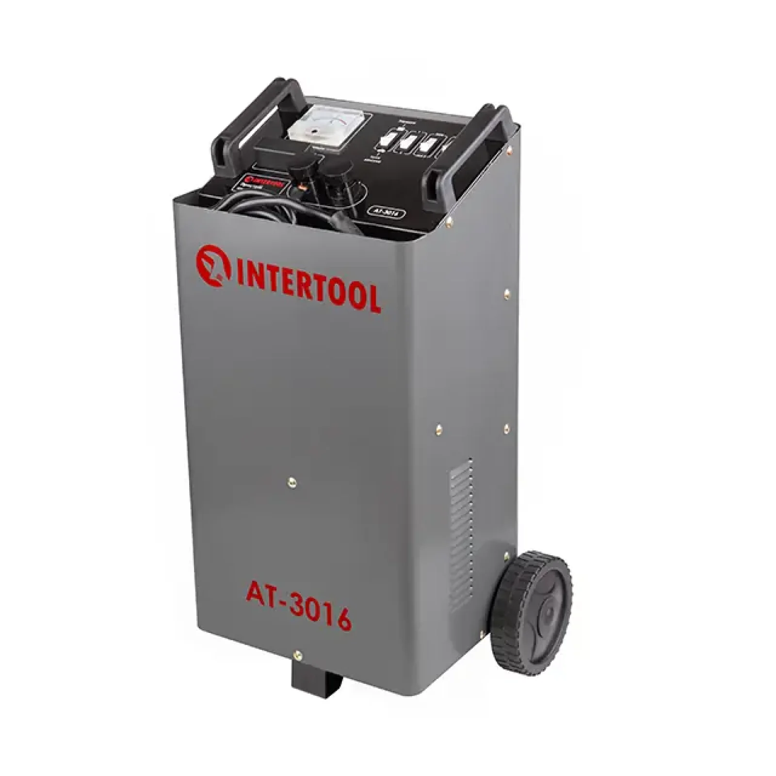 Пристрій пуско-зарядний 12/24 В, 1,2 кВт, пуск 300 А, 50/75 А, 20-600 Аг INTERTOOL (AT-3016) UA