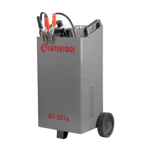 Пристрій пуско-зарядний 12/24 В, 1,2 кВт, пуск 300 А, 50/75 А, 20-600 Аг INTERTOOL (AT-3016) UA