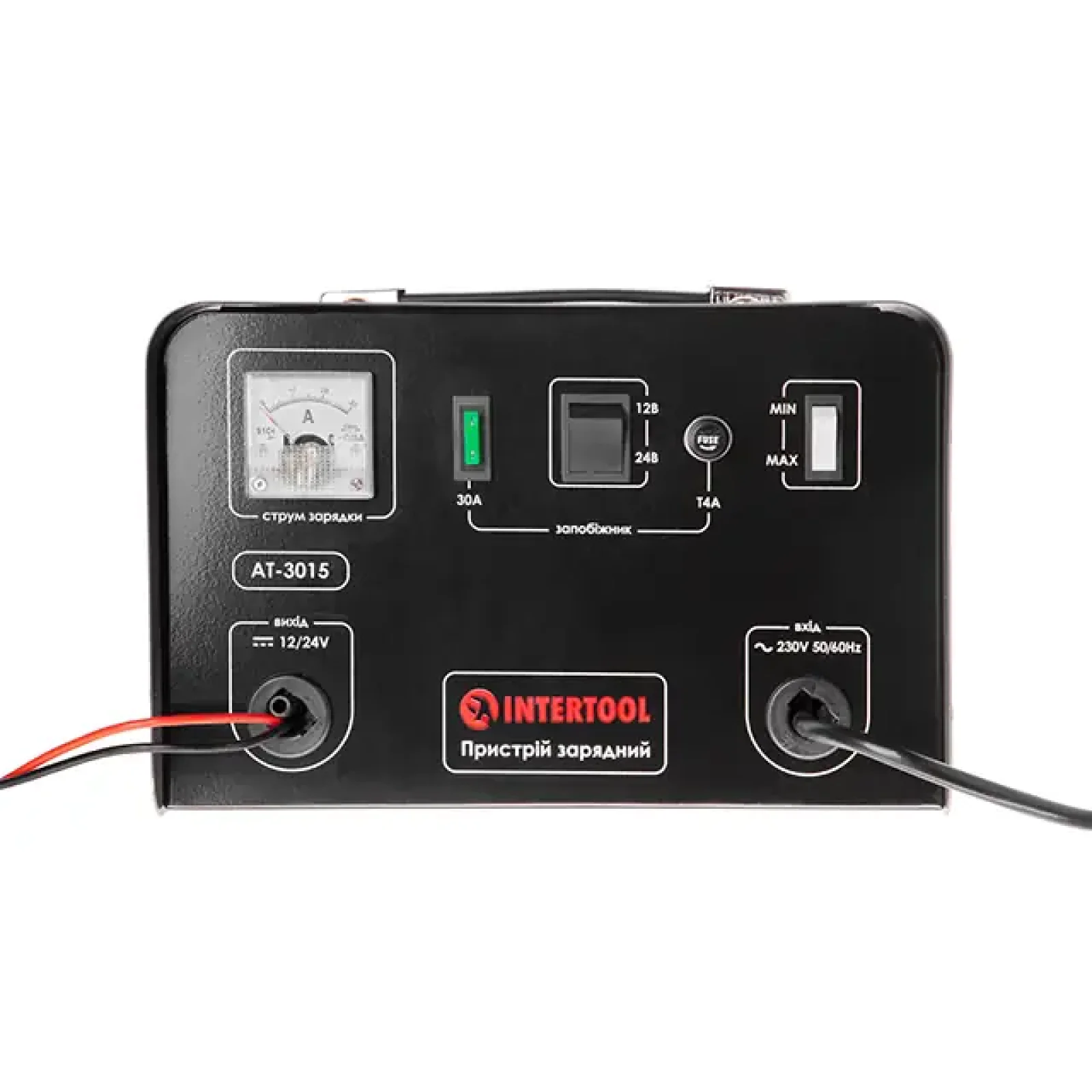 Пристрій зарядний 12/24 В, 0,6 кВт, 30 А, 20-400 Аг INTERTOOL (AT-3015) UA