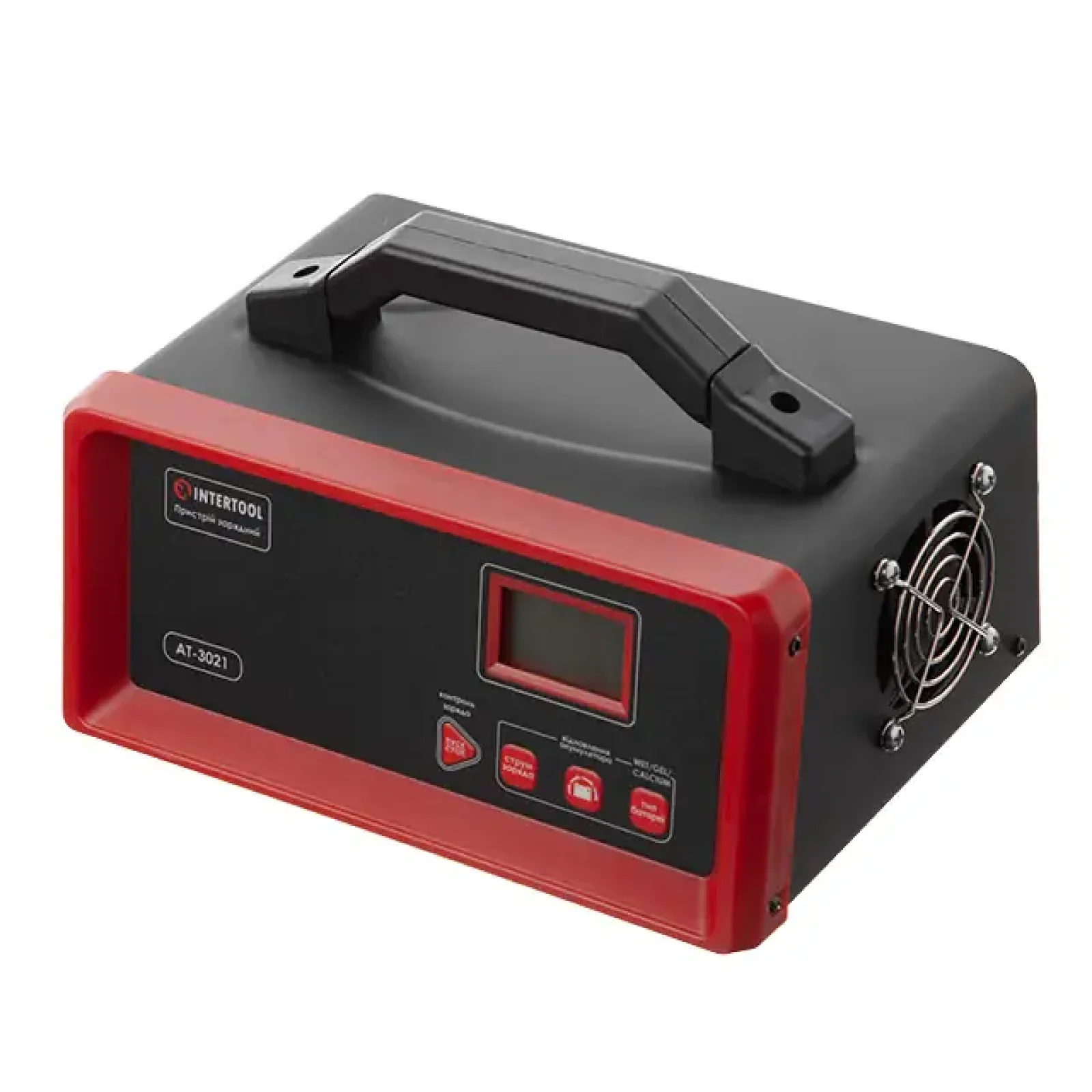 Зарядний пристрій 12 В, 5-20 А, 6-280 Аг, режим відновлення акумулятора, з мікропроцесором INTERTOOL (AT-3021) UA