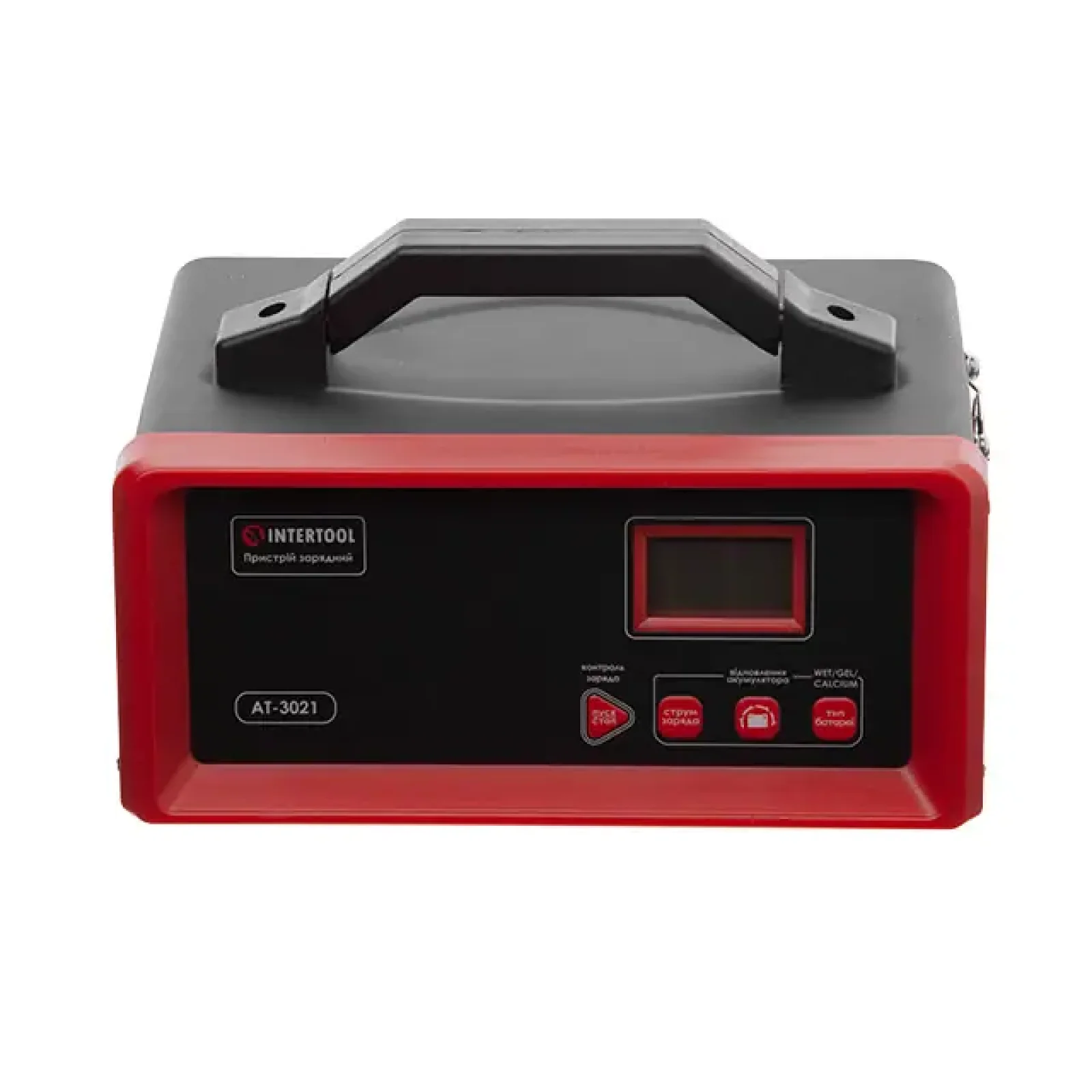 Зарядний пристрій 12 В, 5-20 А, 6-280 Аг, режим відновлення акумулятора, з мікропроцесором INTERTOOL (AT-3021) UA