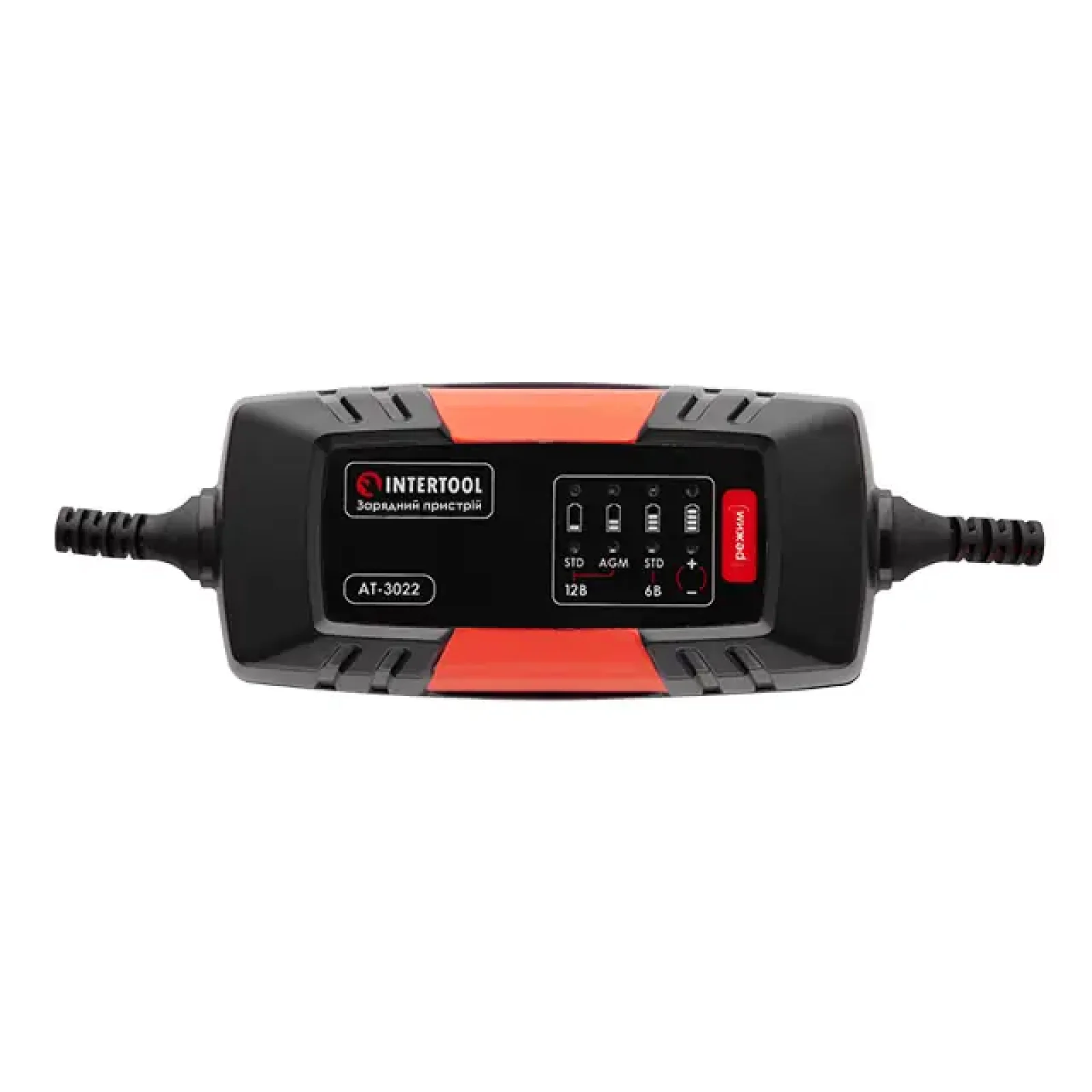 Зарядний пристрій 6/12 В, 2 А, 1,2 - 60 Аг, з мікропроцесором INTERTOOL (AT-3022) UA
