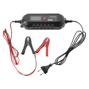 Зарядний пристрій 6/12 В, 0,8/3,8 А, 1,2-120 Аг, зимовий режим заряду, дисплей, з мікропроцесором INTERTOOL (AT-3023) UA
