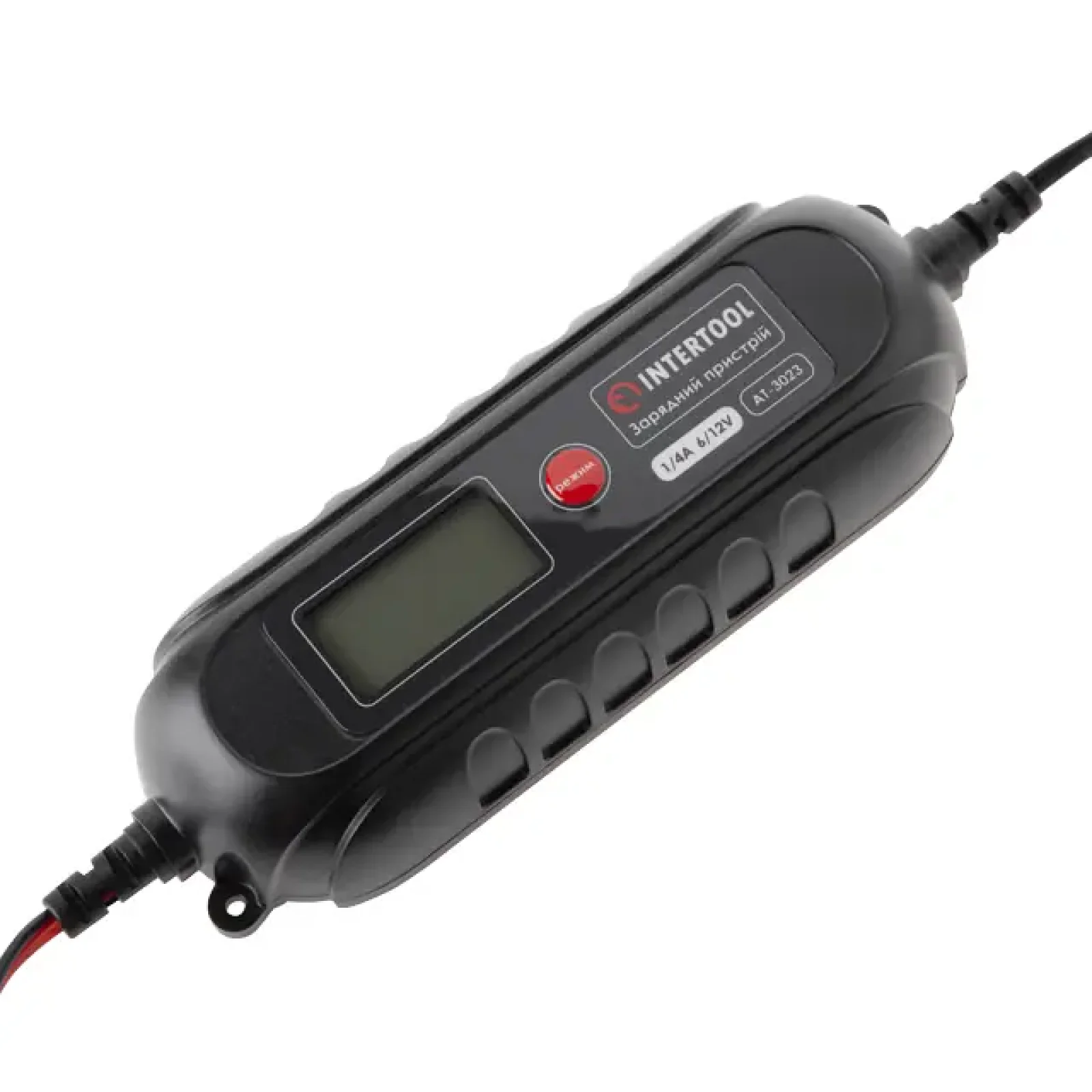 Зарядний пристрій 6/12 В, 0,8/3,8 А, 1,2-120 Аг, зимовий режим заряду, дисплей, з мікропроцесором INTERTOOL (AT-3023) UA