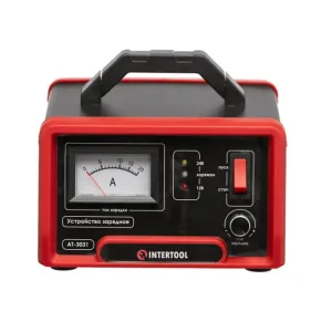Пристрій зарядний для акумуляторів 12/24 В, 10 А, 6-150 Аг, з мікропроцесором INTERTOOL (AT-3031) UA