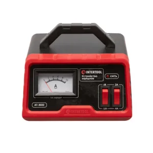 Пристрій зарядний для акумуляторів 6/12 В, 2/4 А, 4-45 Аг, з трансформатором INTERTOOL (AT-3032) UA