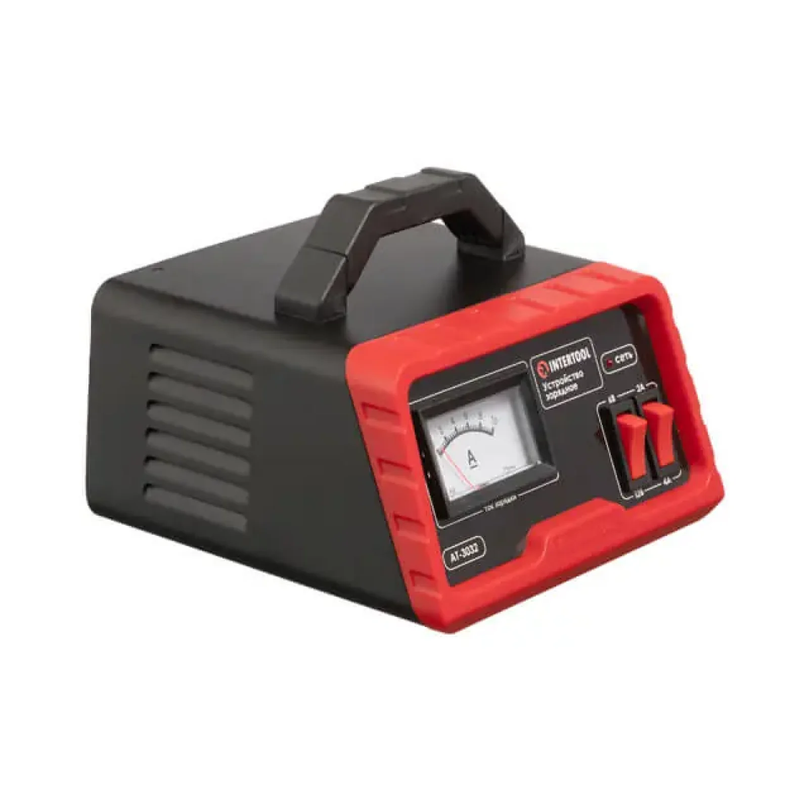 Пристрій зарядний для акумуляторів 6/12 В, 2/4 А, 4-45 Аг, з трансформатором INTERTOOL (AT-3032) UA