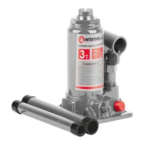 Домкрат "стовпчик" одноштоковий 3т, 194-372 мм INTERTOOL (GT0022) UA