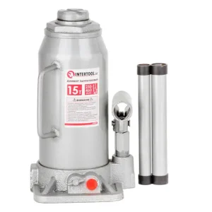 Домкрат "стовпчик" одноштоковий 15т, 230-460 мм INTERTOOL (GT0027) UA