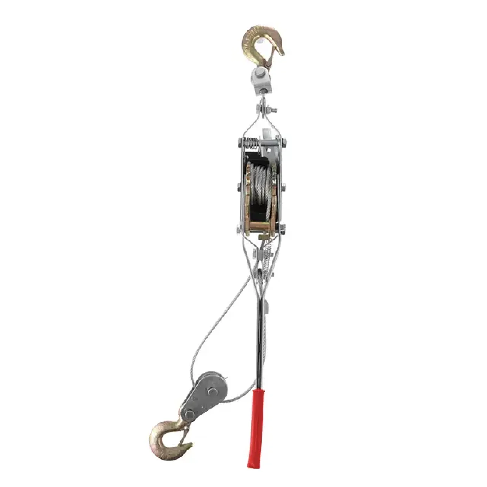 Лебідка важільна INTERTOOL тягове зусилля 2 т, трос 1,50 м × 4,5 мм, робоча довжина троса 0,75 м (GT1442) UA