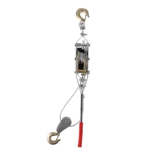 Лебідка важільна INTERTOOL тягове зусилля 2 т, трос 1,50 м × 4,5 мм, робоча довжина троса 0,75 м (GT1442) UA