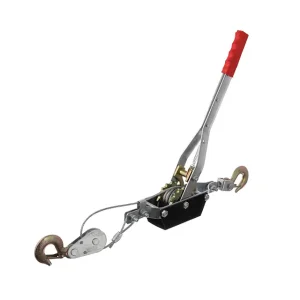 Лебідка важільна INTERTOOL тягове зусилля 2 т, трос 1,50 м × 4,5 мм, робоча довжина троса 0,75 м (GT1442) UA