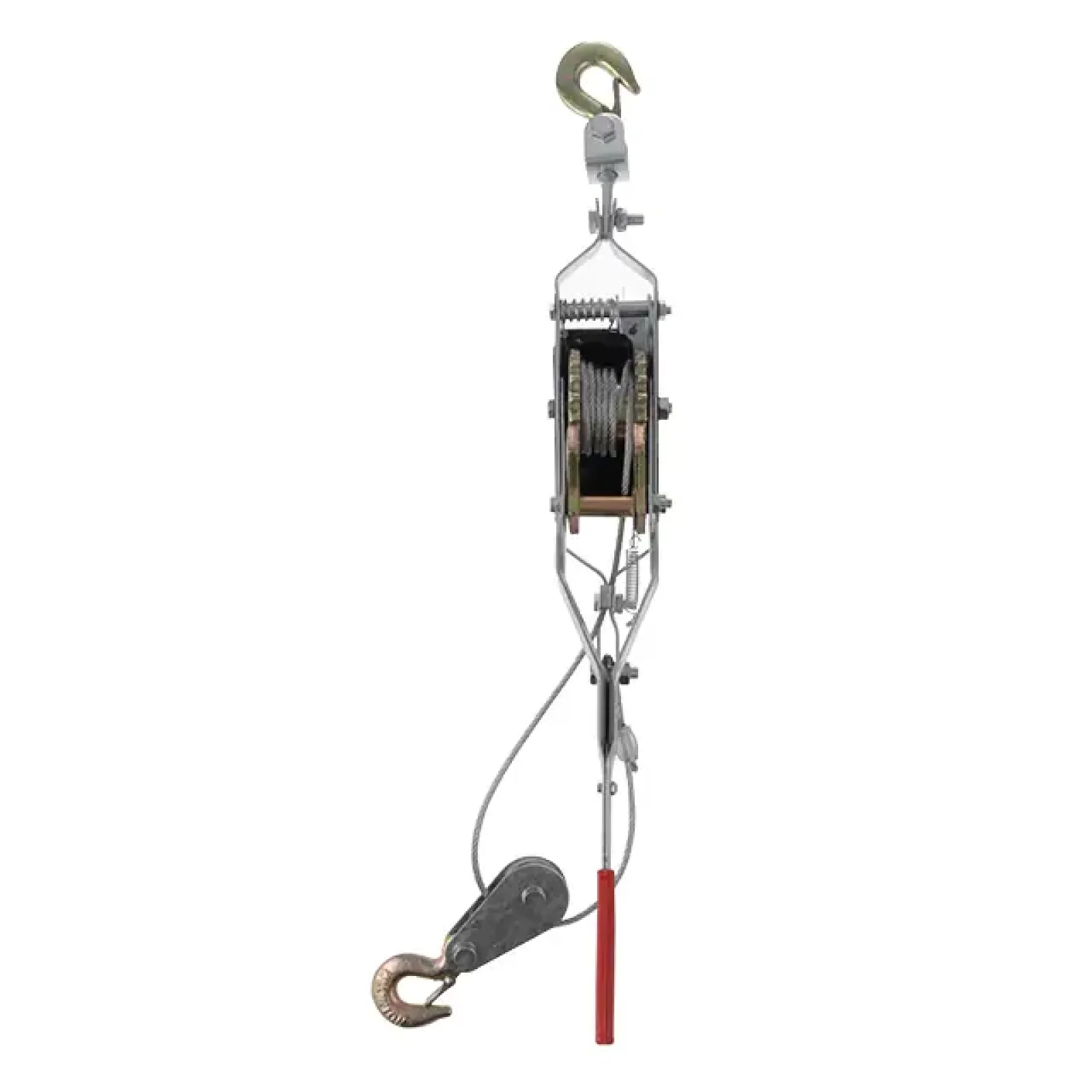 Лебідка важільна INTERTOOL тягове зусилля 4 т, трос 2,50 м × 5,5 мм, робоча довжина троса 1,2 м (GT1444) UA