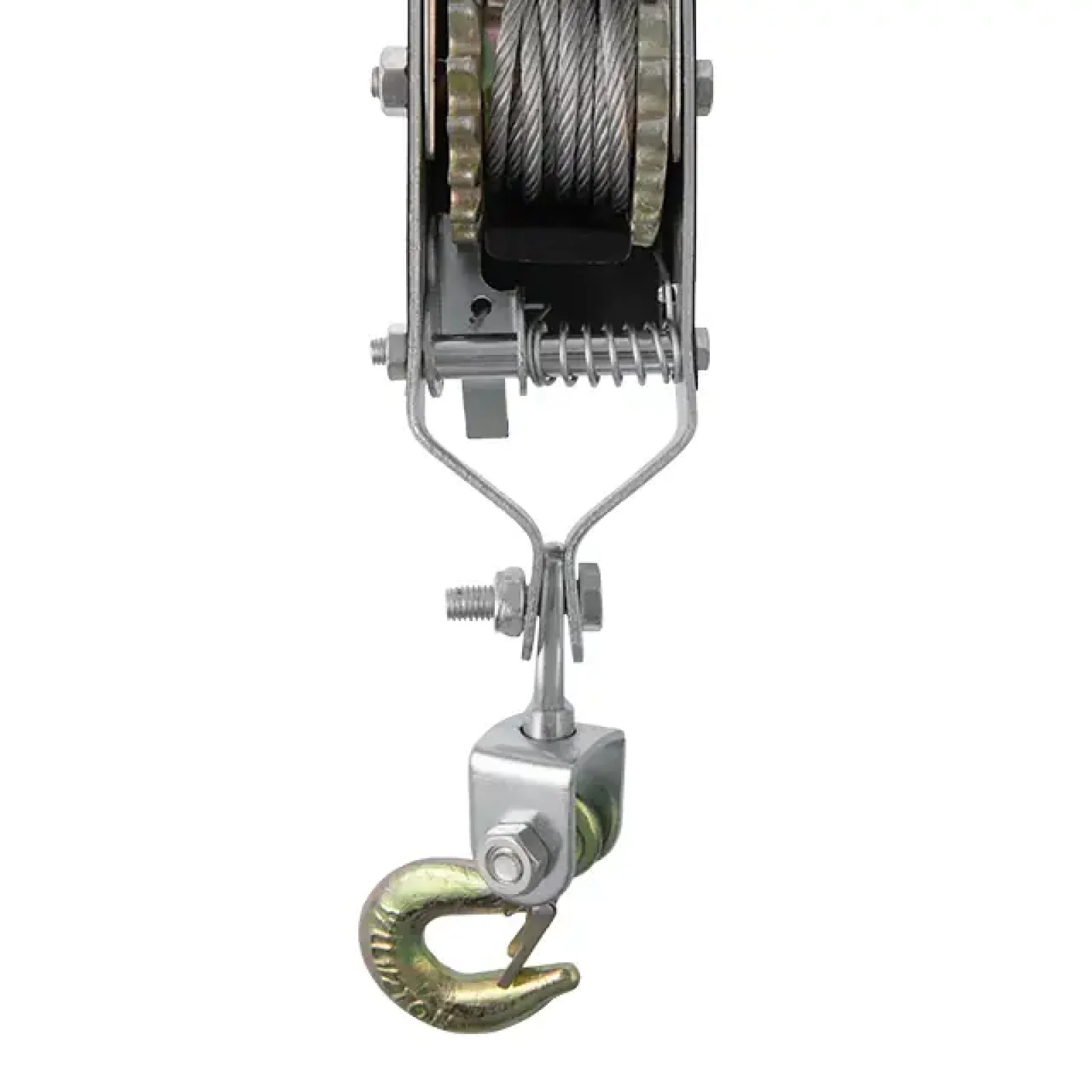 Лебідка важільна INTERTOOL тягове зусилля 4 т, трос 2,50 м × 5,5 мм, робоча довжина троса 1,2 м (GT1444) UA