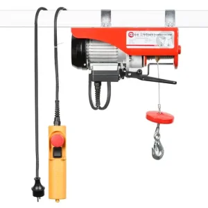 Лебідка електрична INTERTOOL 230 В, 0,5 кВт, 125/250 кг, трос: 3,0 мм × 12 м (GT1481) UA