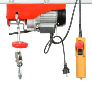 Лебідка електрична INTERTOOL 230 В, 0,5 кВт, 125/250 кг, трос: 3,0 мм × 12 м (GT1481) UA
