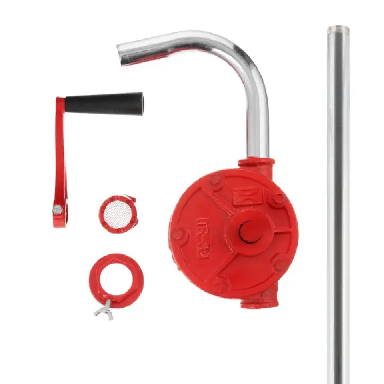 Насос для мастила ручний роторний, 26 л/хв (насос + телескопічка трубка) INTERTOOL (HT-0067) UA