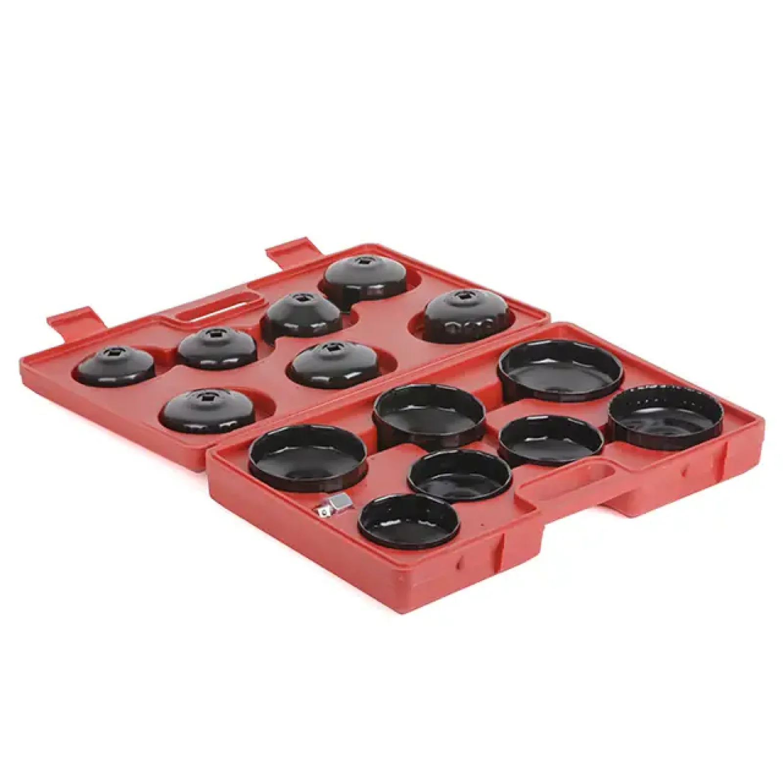 Набір знімачів масляного фільтра (ковпачки), 14 од., Ø 75-100 мм INTERTOOL (HT-7204) UA