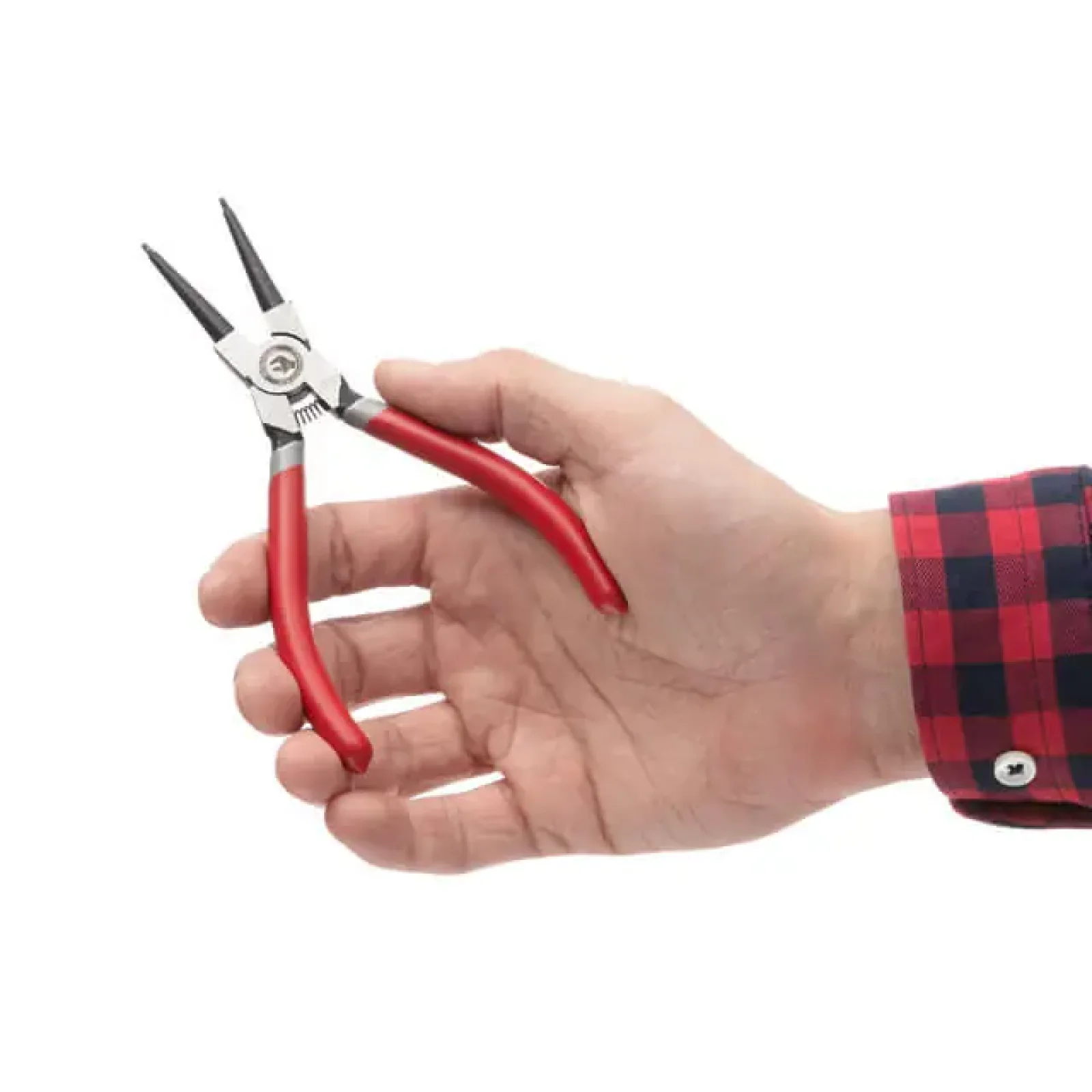 Щипці для зняття та встановлення стопорних кілець, 150 мм, прямі, на стиск INTERTOOL (HT-7005) UA