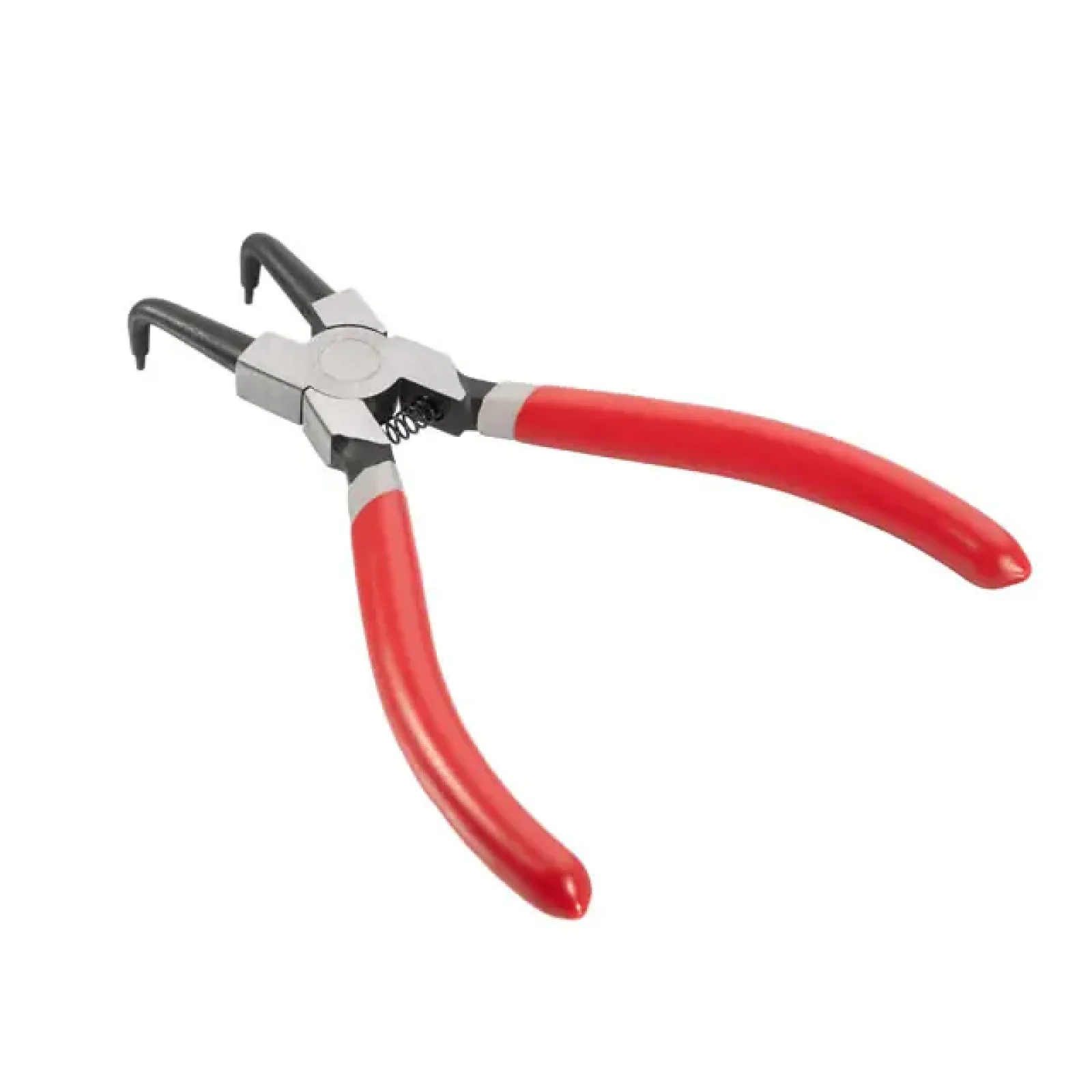 Щипці для зняття та встановлення стопорних кілець, 150 мм, вигнуті, на стиск INTERTOOL (HT-7006) UA