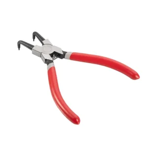 Щипці для зняття та встановлення стопорних кілець, 150 мм, вигнуті, на стиск INTERTOOL (HT-7006) UA