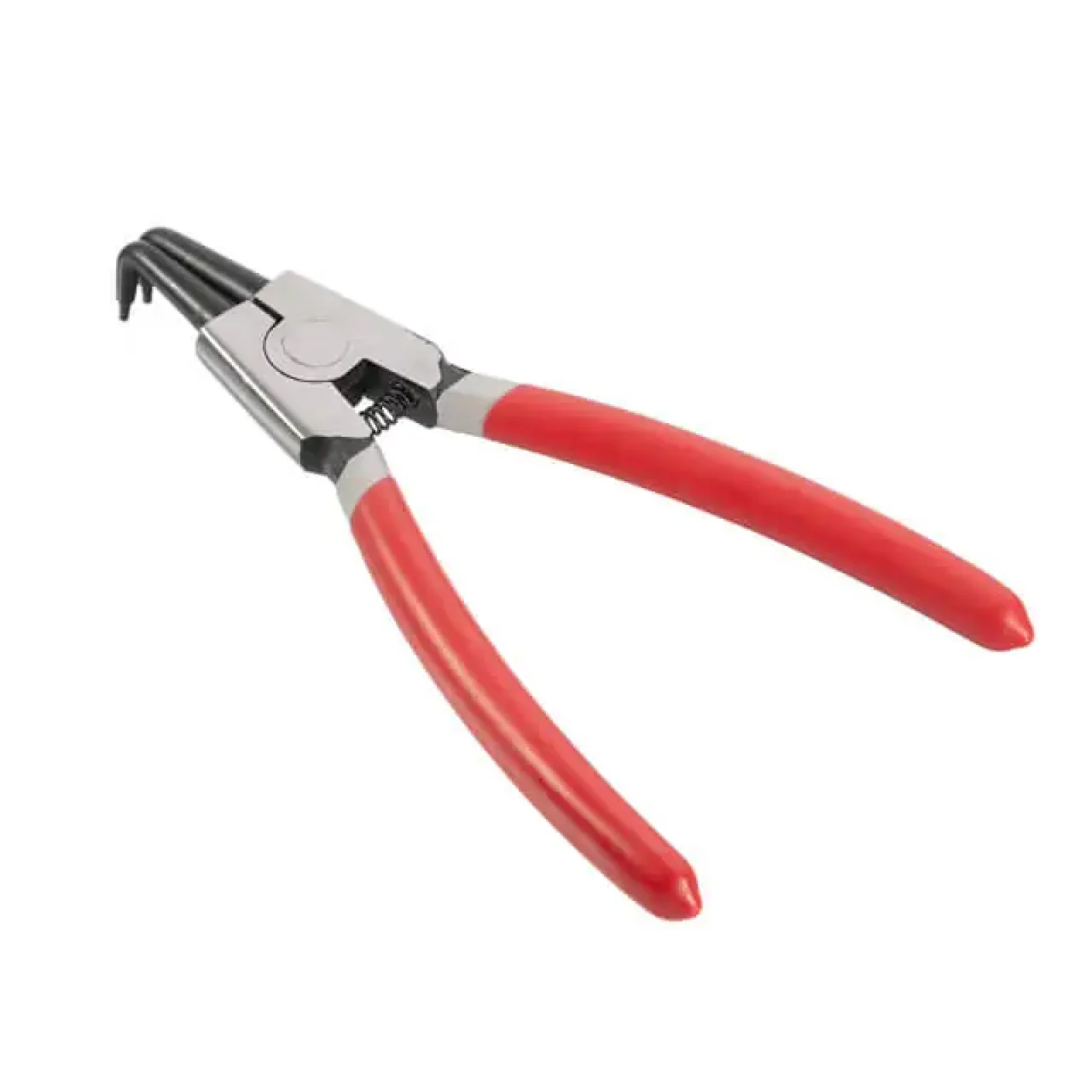 Щипці для зняття та встановлення стопорних кілець, 150 мм, вигнуті, на розтиск INTERTOOL (HT-7008) UA