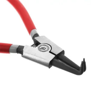 Щипці для зняття та встановлення стопорних кілець, 180 мм, вигнуті, на розтиск INTERTOOL (HT-7014) UA