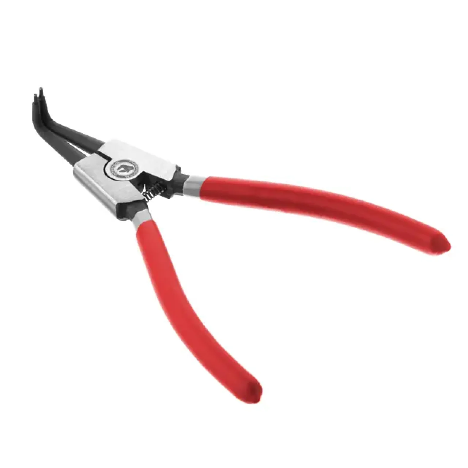 Щипці для зняття та встановлення стопорних кілець, 180 мм, вигнуті, на розтиск INTERTOOL (HT-7014) UA