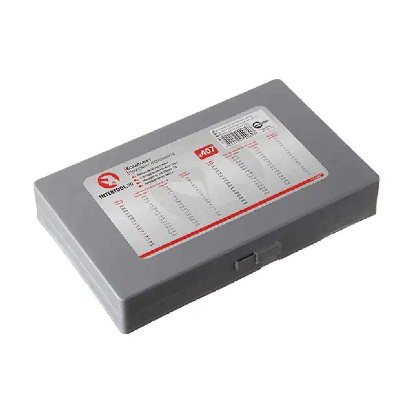 Комплект гумових ущільнювальних кілець, 407 од. INTERTOOL (AT-5407) UA